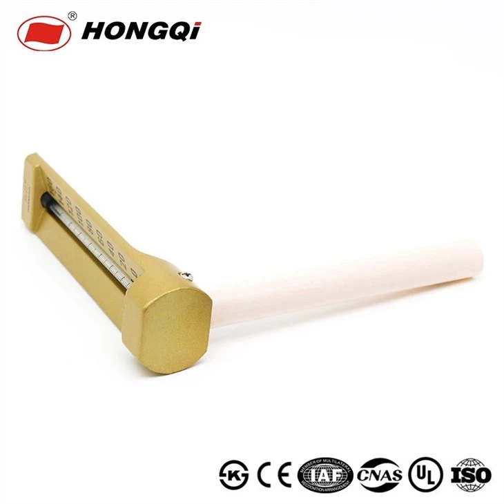 Marine Industrial Golden Finish Angle Type Thermometer-6