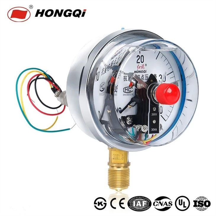 High Precision Shockproof Electrical Contact Pressure Gauge Accept Customization